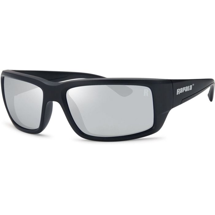 Rapala Sportsman's Amberjack Polarized Sunglasses, Matte Black Grey Mirror