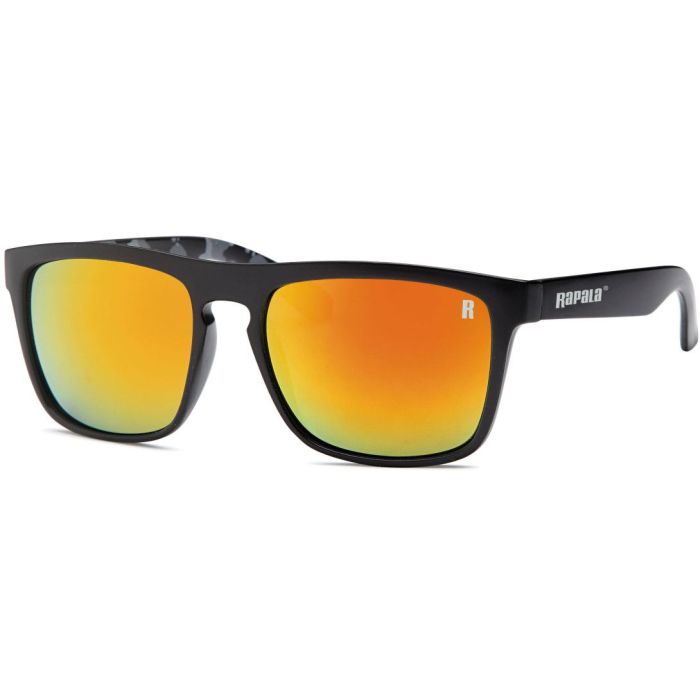 Rapala Sportsman's Dorado Polarized Sunglasses, Black Camo Red Mirror