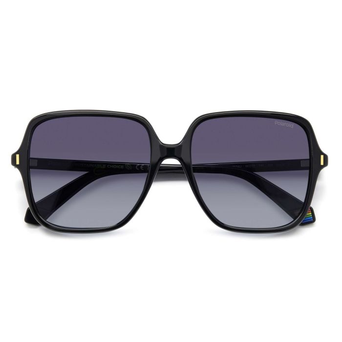 Polaroid PLD 6219/S 807/WJ 56 Sunglasses, Black/Grey Gradient 2