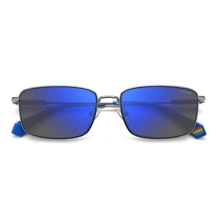 Polaroid PLD 6227/S/X V84/5X 56 Sunglasses, Ruthenium/Blue Mirror 3
