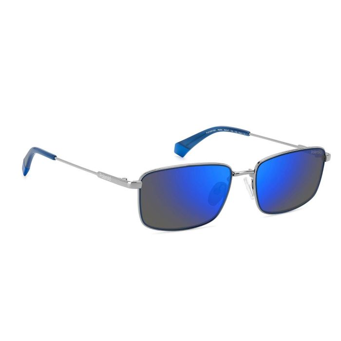Polaroid PLD 6227/S/X V84/5X 56 Sunglasses, Ruthenium/Blue Mirror