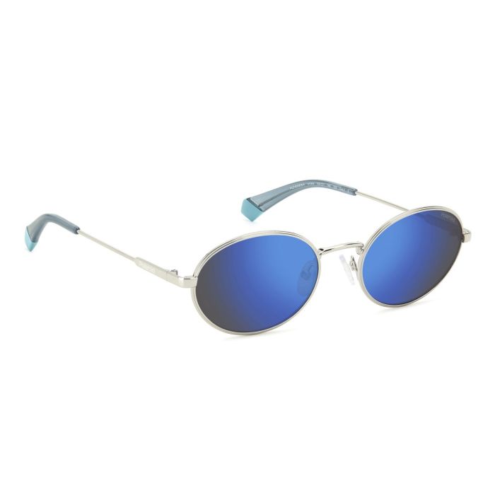 Polaroid PLD 6228/S/X 010/5X 53 Sunglasses, Palladium/Blue Mirror