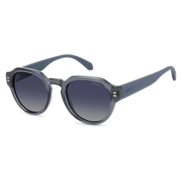 Polaroid PLD 6249/S/X 09V/Z7 50 Sunglasses, Gray-Blue/Blue Gradient