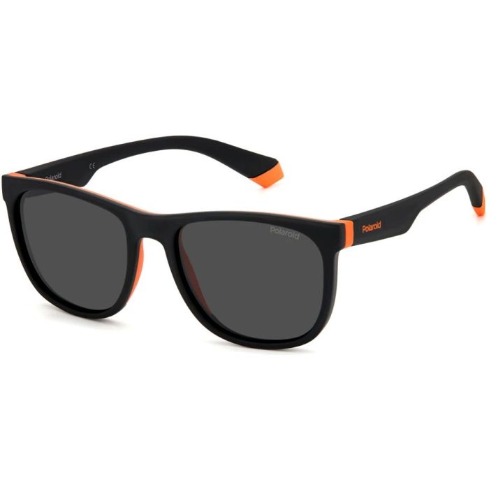 Sunglasses Polaroid PLD 8049/S 8LZ/M9, Black/Orange, 49mm