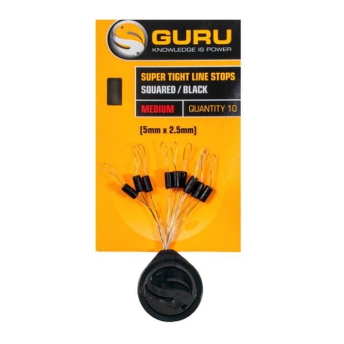 Opritoare Guru Super Tight Line Stops Oval, Black, 10buc/plic 2