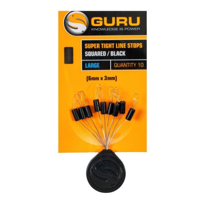 Opritoare Guru Super Tight Line Stops Oval, Black, 10buc/plic 3