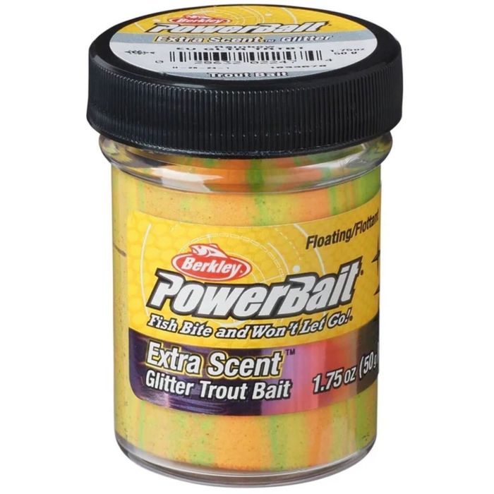 Pasta Berkley PowerBait Glitter Trout Dough Floating, 50g - Rainbow Glitter 7