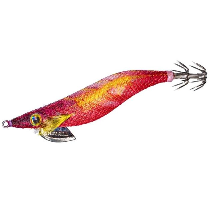 Shimano Sephia Clinch FB Rattle EGI Squid Jig, Keimura Red, Size 2.5, 10g