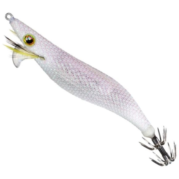 Pilker EGI Shimano Sephia Clinch Long Appeal Jet Boost, White Glow, 3.5 Gou, 17g