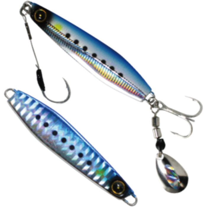 Pilker Hayabusa Jack Eye Makimaki Sagoshi SP, UV Blue Sardine, 6.2cm, 30g
