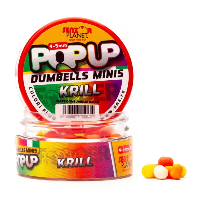 Pop-Up Dumbells Minis Senzor Planet Mix Culori, 4-5mm, 10g