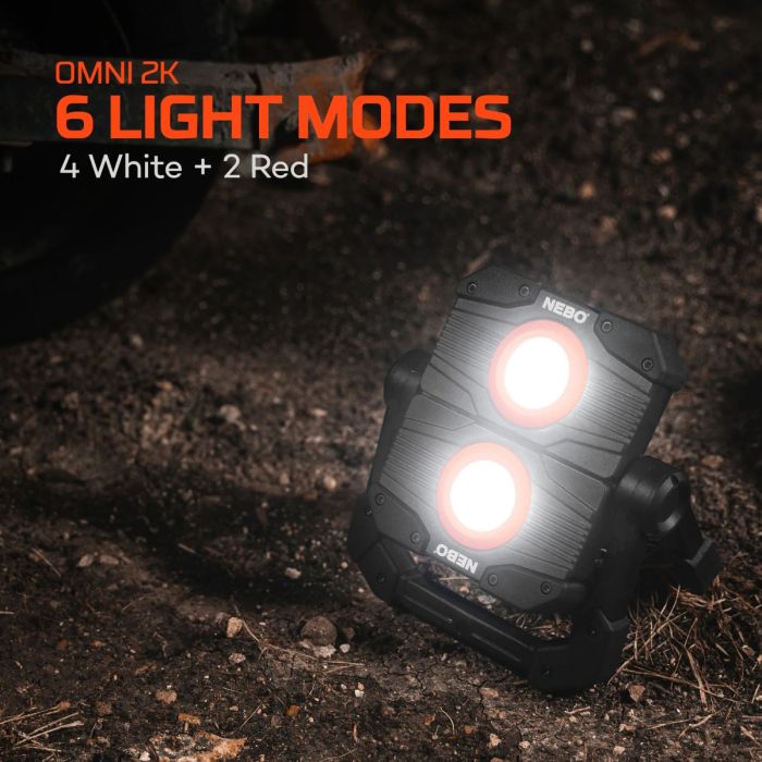 NEBO Omni 3K Rechargeable LED Spotlight with Power Bank, 3000 Lumens 5