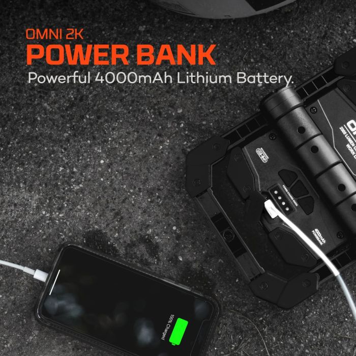 NEBO Omni 3K Rechargeable LED Spotlight with Power Bank, 3000 Lumens 6