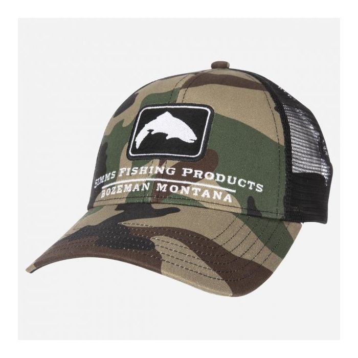 Sapca Simms Trout Icon Trucker CX Woodland Camo
