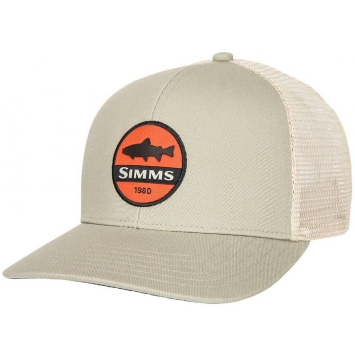 Sapca Simms Trout Patch Trucker Khaki