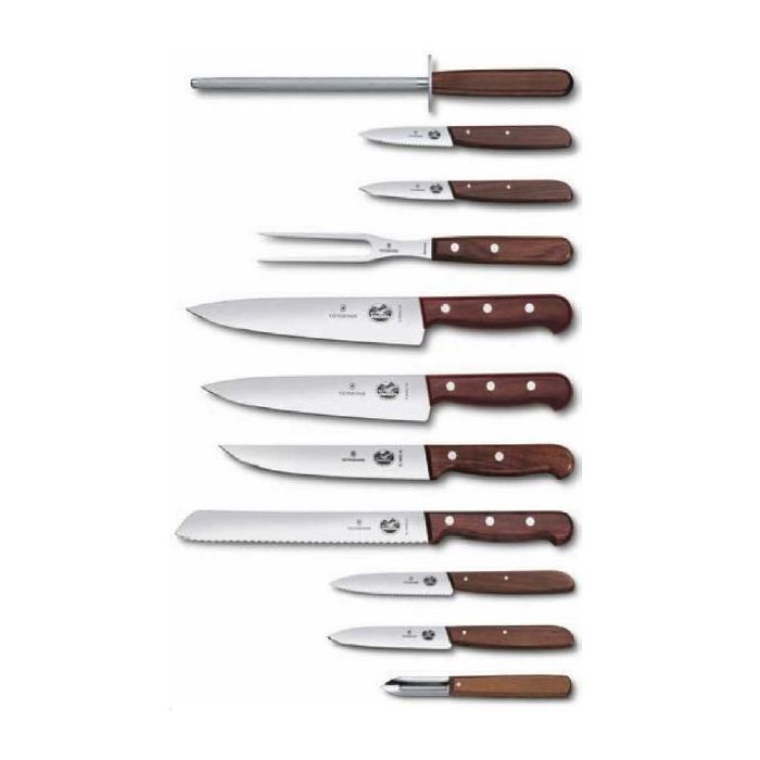Set 11 Cutite Victorinox Swiss Cutlery Block Set + Suport din Lemn 3