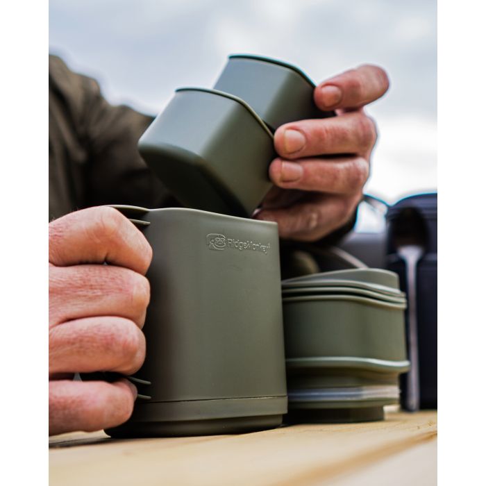 Set CafeaCeai RidgeMonkey Thermo Mug DLX Brew Set, Gunmetal Green, 400ml 3
