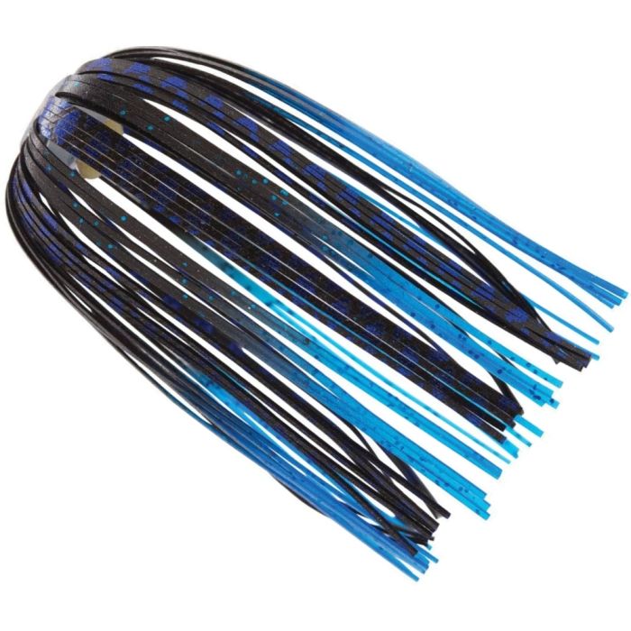Set Skirt de Rezerva Z-Man EZ Skirt, Black Blue Chrome Blue Tips, 3buc/plic