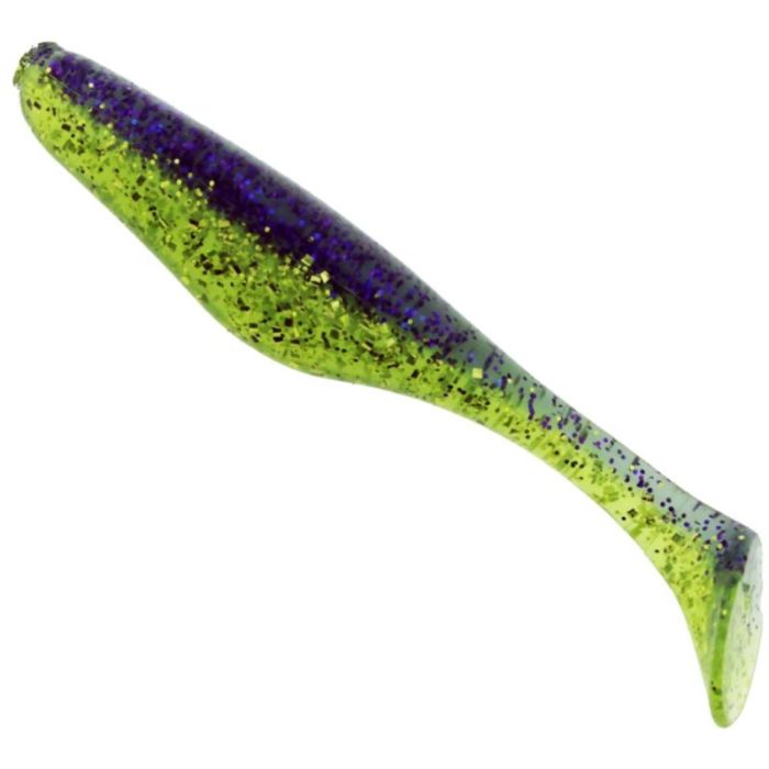 Shad Bass Assassin Walleye Turbo Shad, Electric Shiner, 10cm, 10buc/plic