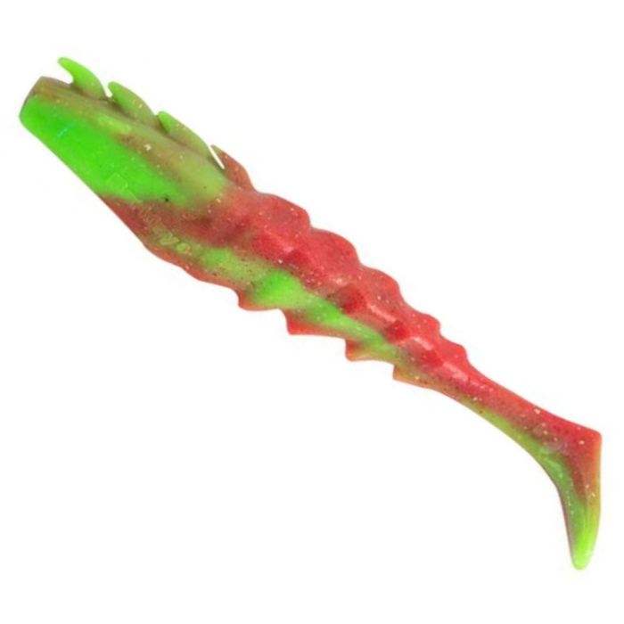 Shad Berkley Gulp! Nemesis Prawn Paddle Tail Soft Bait Lure, Nuclear Chicken, 7.5cm, 5pcs/pack