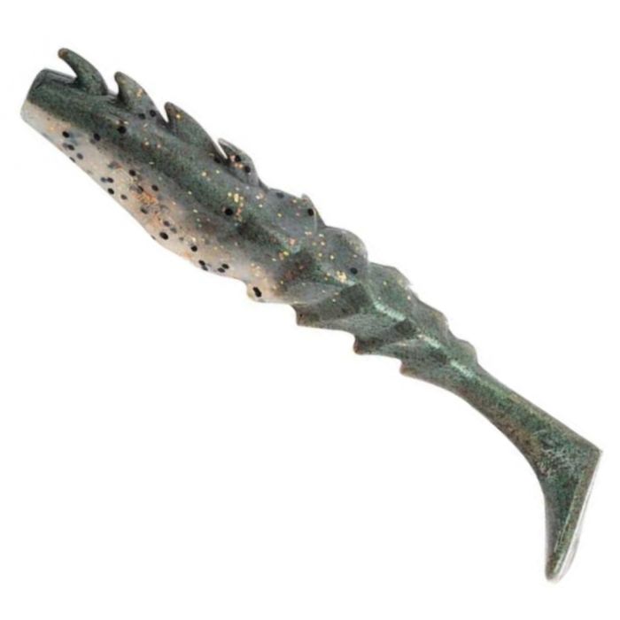 Shad Berkley Gulp! Nemesis Prawn Paddle Tail Soft Bait Lure, Peppered Prawn, 7.5cm, 5pcs/pack