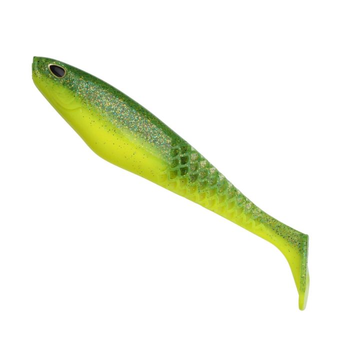 Shad Berkley PowerBait Cullshad, Culoare Chartreuse, 7.5cm, 3.7g, 8buc/plic