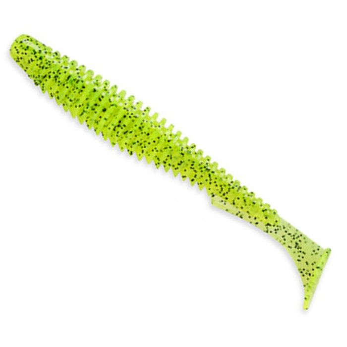 Shad FishUp U-Shad 4, Culoare 055 ChartreuseBlack, 10cm, 8bucplic