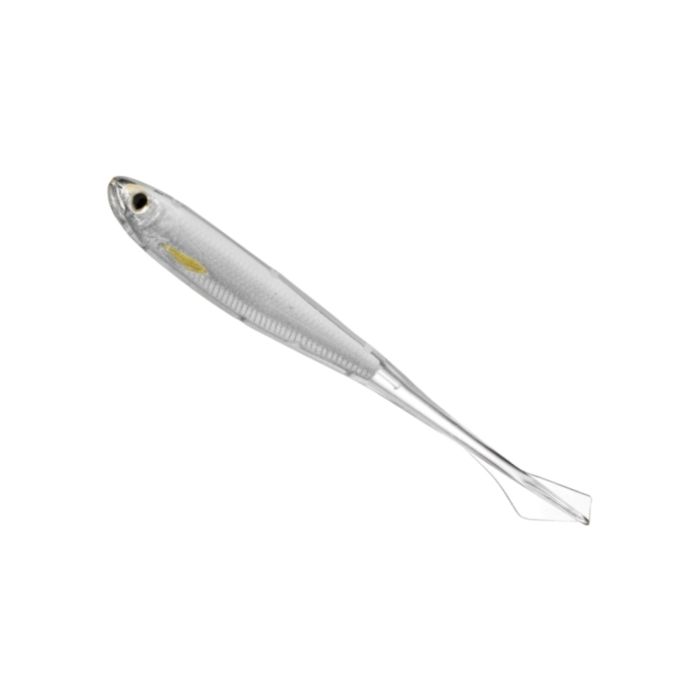 Shad Live Target Ghost Tail Minnow Drophot, Silver/Pearl, 9.5cm, 4buc/plic