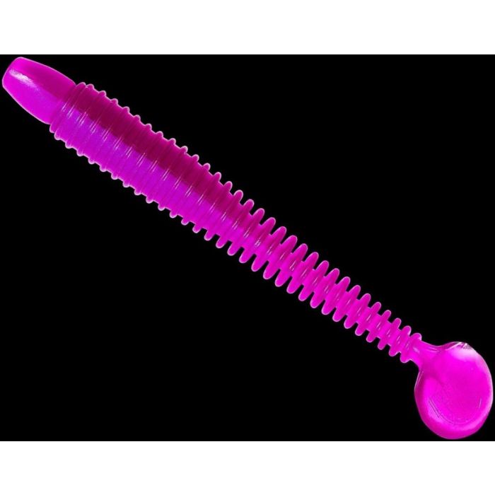 Shad Lunker City Swimmin' Ribster 4”, 222 Pro Purple, 10cm, 10pcs/blister