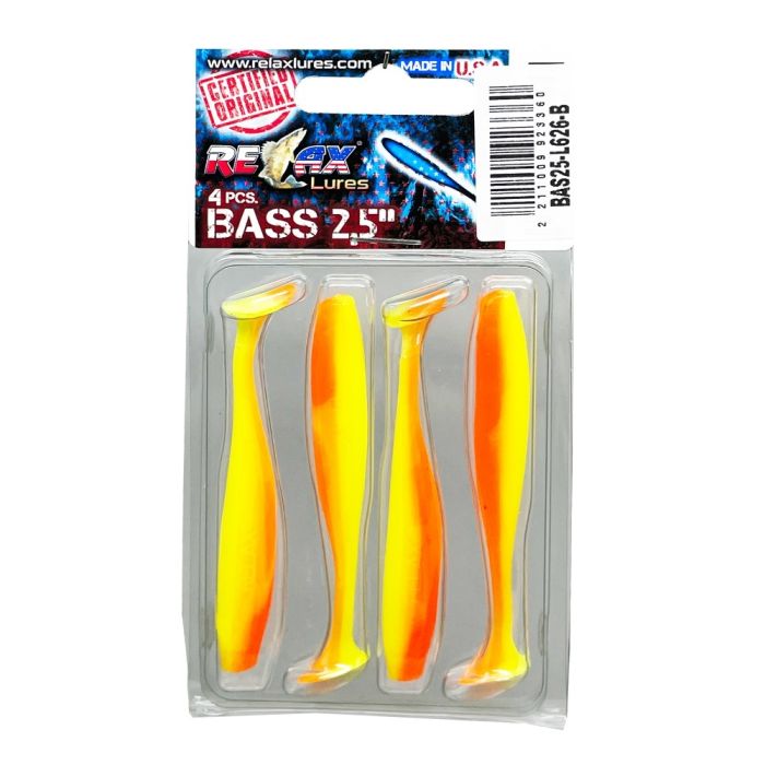 Shad Relax Bass Laminat, L626, 6.5cm, 4pcs/blister