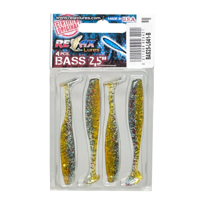Shad Relax Bass Laminated, L641, 6.5cm, 4pcs/blister