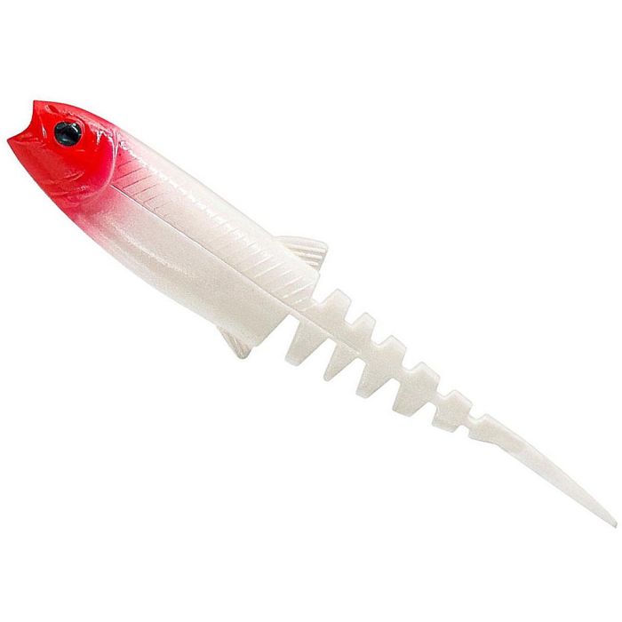 Shad Savage Gear Cannibal Minnow V-Tail, Red Head, 10cm, 4buc/plic