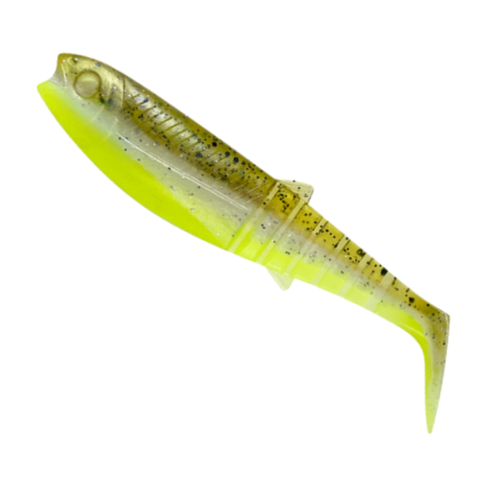 Shad Savage Gear Cannibal Shad, Green Pearl Yellow, 15cm, 33g, 2bucplic