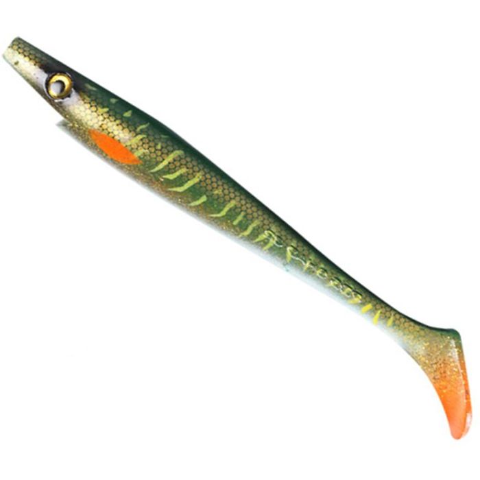 Shad Strike Pro Pig Jr., Green Motoroil Pike UV, 20cm, 50g, 2pcs/bag