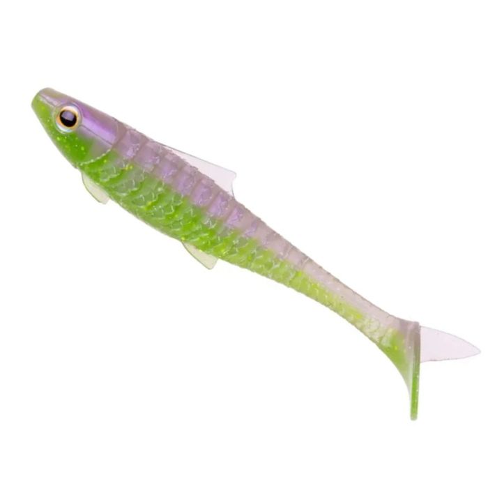 Shad Zeck Baby Rippler, Vio Greenie Dlx, 10cm, 7g, 4 pcs/pack
