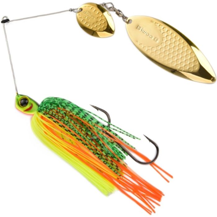 Spinnerbait Biwaa Dogon 3/4 oz, Fire Tiger, Gold blade, 21g