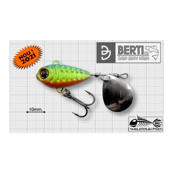 Spinnertail Bertilure Skeletonik Pro Colorado Nickel, Fire Tiger, 22g