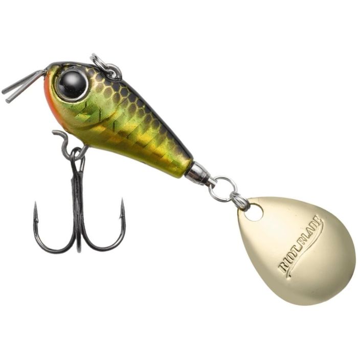 Spinnertail Tiemco Riot Blade, Sinking, Color 02 (Holo Gold Black), 2.5cm, 9g