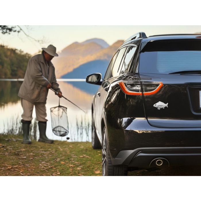 Sticker Delphin 3D Carp Sticker, Crom 3