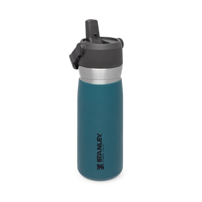 Insulated Water Bottle with Straw Stanley Flip Straw Water Bottle Lagoon Blue, 0.65 Litri 4