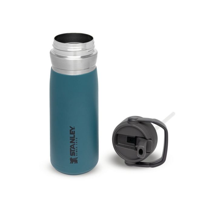 Insulated Water Bottle with Straw Stanley Flip Straw Water Bottle Lagoon Blue, 0.65 Litri 6