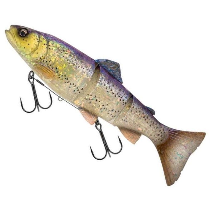 Savage Gear 3D Line Thru Trout Swimbait, Clear Blue Trout Colour, 15cm, 35g