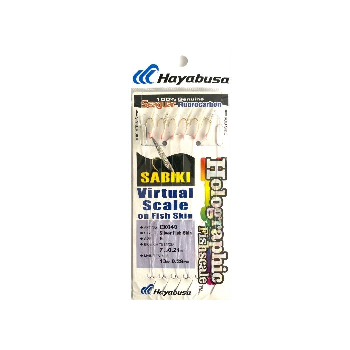 Taparine Hayabusa Sabiki Holographic Fishscale Silver S, Nr.9