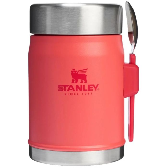 Stanley The Legendary Food Jar + Spork, 0.4L, Hot Coral