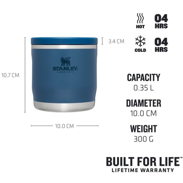 Stanley Adventure To-Go Food Jar Thermos, Abyss, 0.35L 2