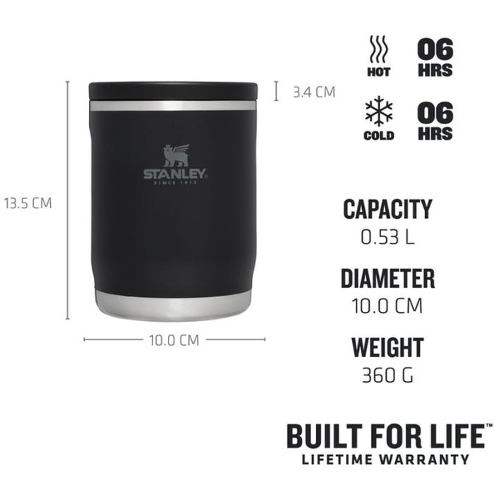 Termos pentru Mancare Stanley Adventure To-Go Food Jar, Black, 0.53L 2
