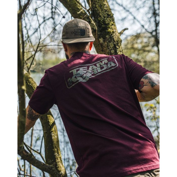 Tricou Korda TK Digi Kamo Tee, Burgundy 3