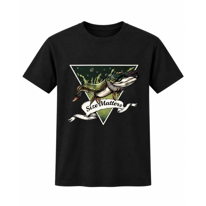 Tricou Okuma Pike Black T-Shirt, Negru
