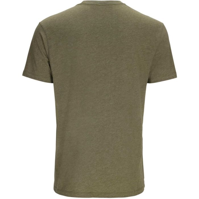 Tricou Simms Stacked Logo Bass T-Shirt Military Heather 1