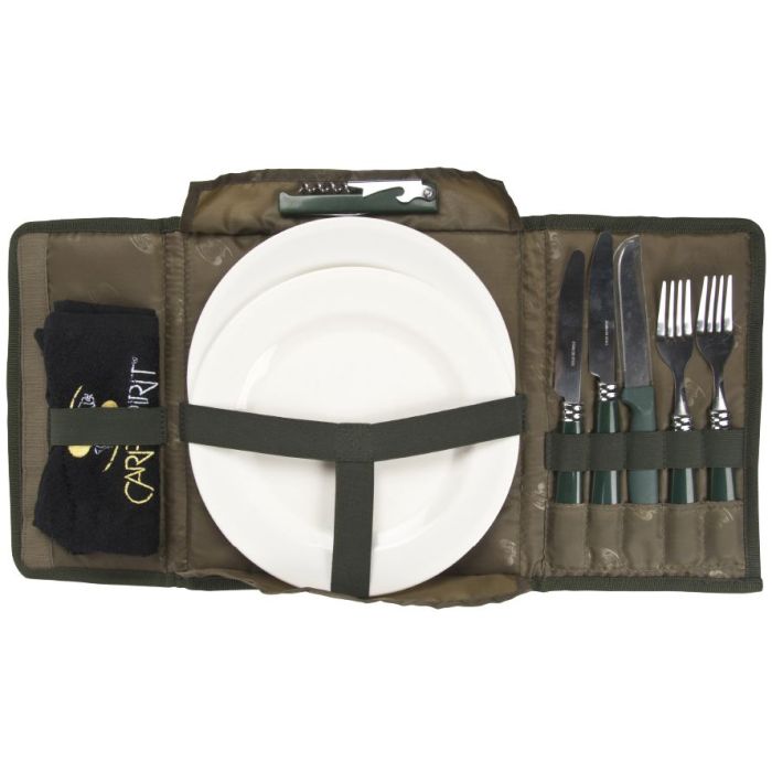 Trusa Picnic pentru 2 Persoane Carp Spirit Camping Set, 26x24cm